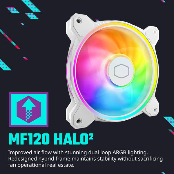 Cooler Master Hyper 212 Halo ARGB White CPU Air Cooler